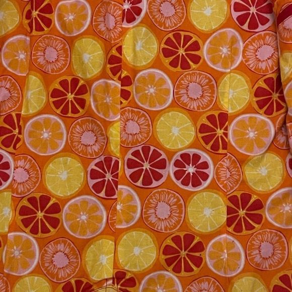 L.L Bean Red Trench Coat with Hood Fully Lined in Citrus 🍊 Pattern Size S - Picture 11 of 14